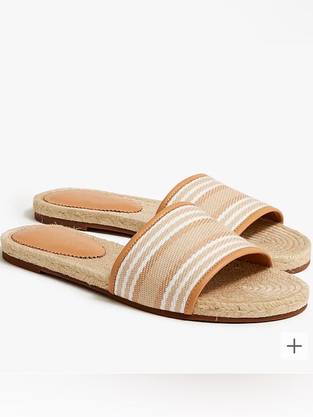 Espadrille slide sandals